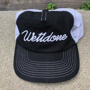 Designer WE11DONE Trucker Hat Mens Snapback Black White Cap Adjustable​​…​